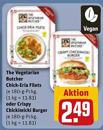 The Vegetarian Butcher Chick-Eria Filets oder Crispy Chickimicki Burger