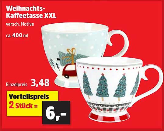 Weihnachts-Kaffeetasse XXL