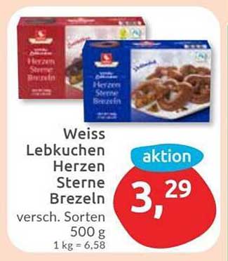 Weiss Lebkuchen Herzen Sterne Brezeln