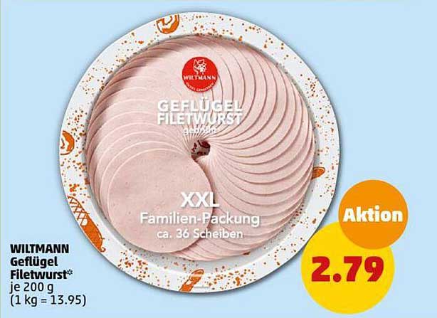 WILTMANN Geflügel Filetwurst* XXL Familien-Packung