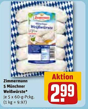 Zimmermann 5 Münchner Weißwürste*