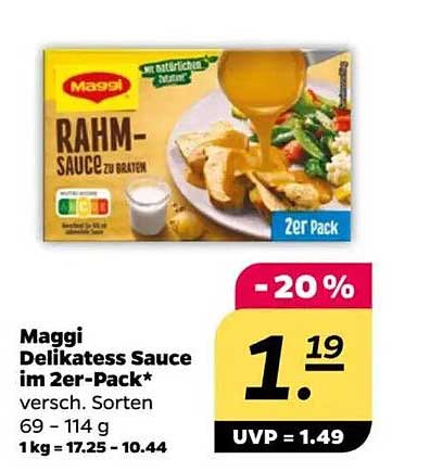 Maggi Delikatess Sauce im 2er-Pack*