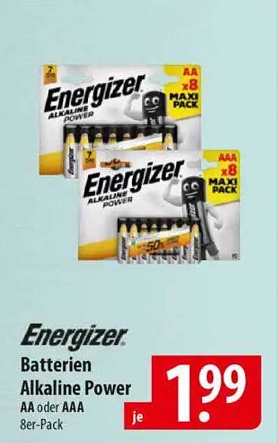 Energizer Batterien Alkaline Power