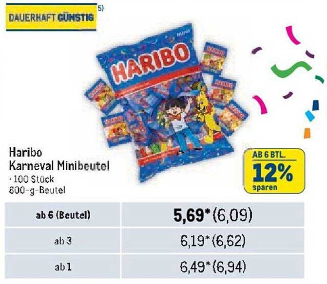 Haribo Karneval Minibeutel