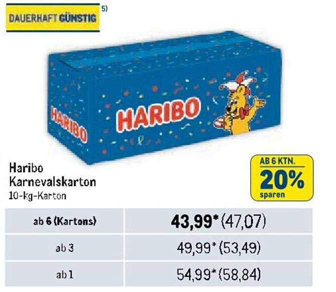 Haribo Karnevalskarton