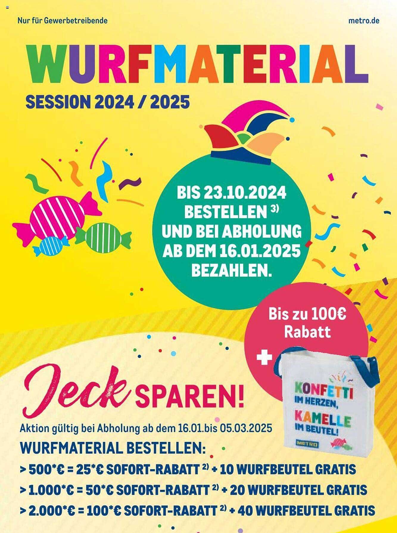 WURFMATERIAL SESSION 2024 / 2025