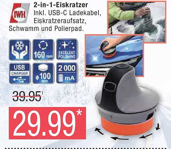 2-in-1-Eiskratzer