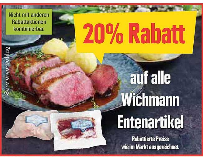 20% Rabatt auf alle Wichmann Entenartikel