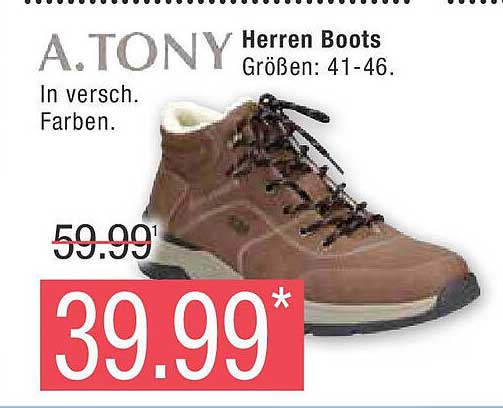 A. TONY Herren Boots