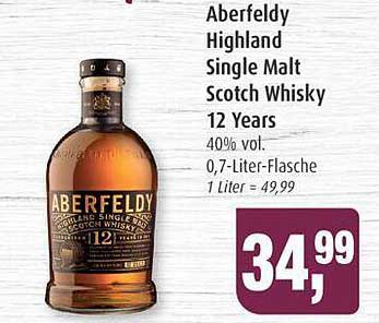 Aberfeldy Highland Single Malt Scotch Whisky 12 Years