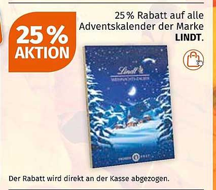 Adventskalender der Marke LINDT