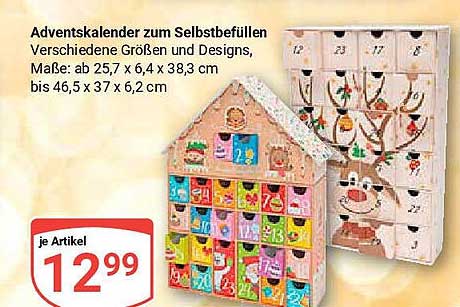 Adventskalender zum Selbstbefüllen