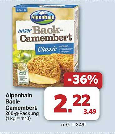 Alpenhain Back-Camembert