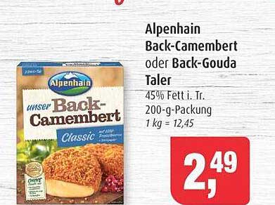 Alpenhain Back-Camembert oder Back-Gouda Taler