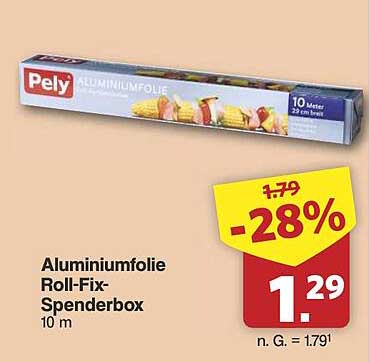 Aluminiumfolie Roll-Fix-Spenderbox