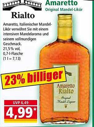 Amaretto Rialto Original Mandel-Likör