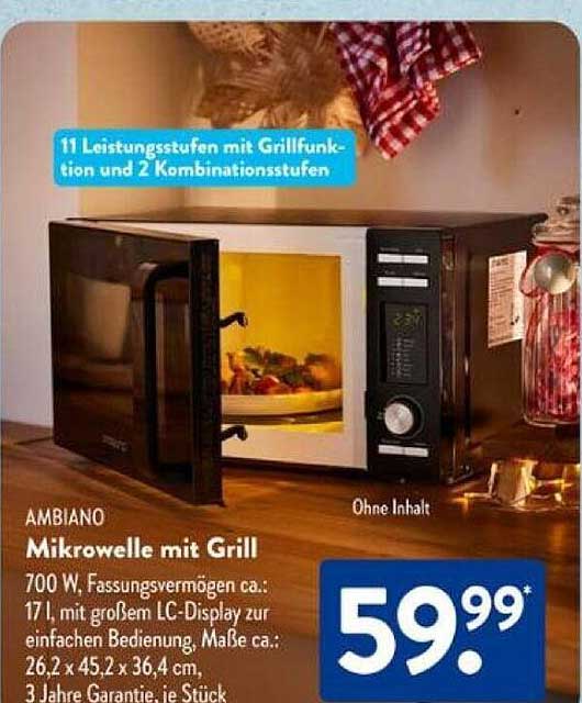 AMBIANO Mikrowelle mit Grill