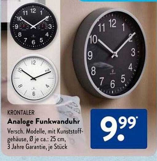 Analoge Funkwanduhr