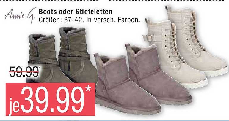 Annie G. Boots oder Stiefeletten