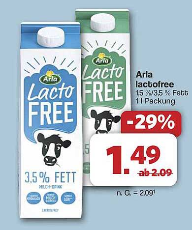 Arla lactofree