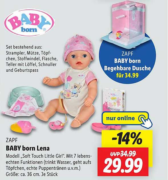 BABY born Begehrbare Dusche