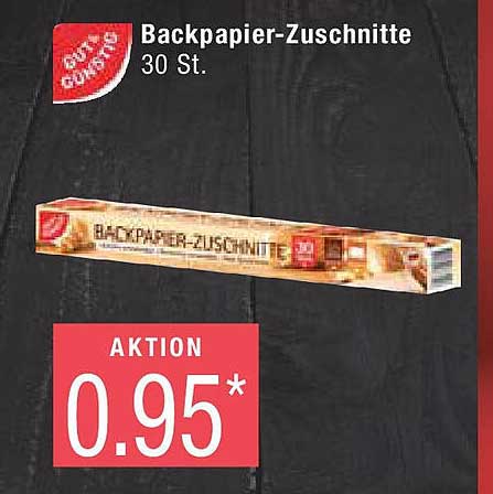 Backpapier-Zuschnitte