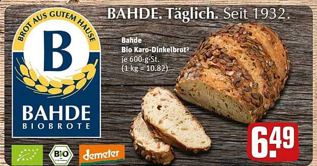 Bahde Bio Karo-Dinkelbrot