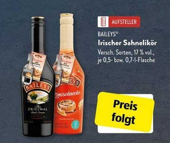 BAILEY'S® Irischer Sahnelikör