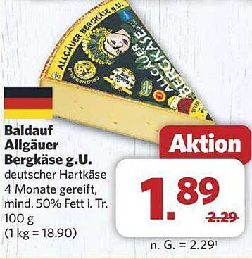 Baldauf Allgäuer Bergkäse g.U.