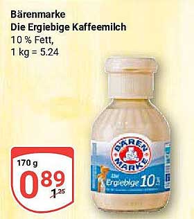 Bärenmarke Die Ergiebige Kaffeemilch