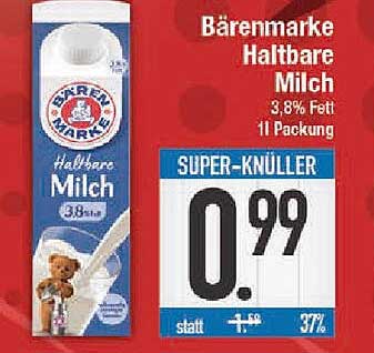 Bärenmarke Haltbare Milch