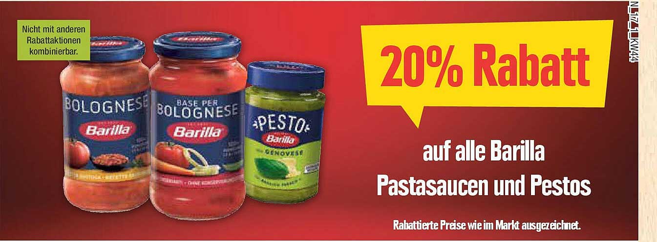 Barilla Pastasaucen und Pestos