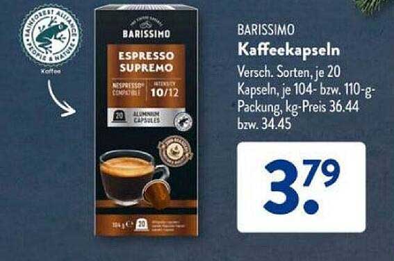 BARISSIMO Kaffekapseln