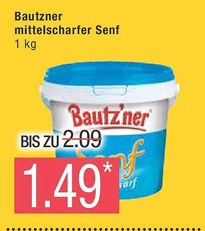 Bautzner mittelscharfer Senf