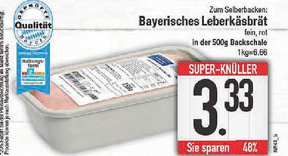 Bayerisches Leberkäsebrät