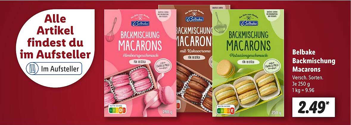 Belbake Backmischung Macarons