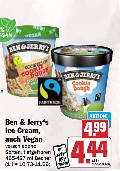 Ben & Jerry‘s Ice Cream, auch Vegan