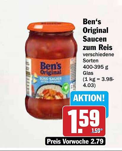 Ben's Original Saucen zum Reis