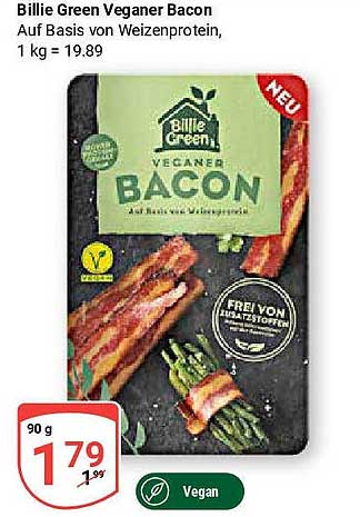 Billie Green Veganer Bacon