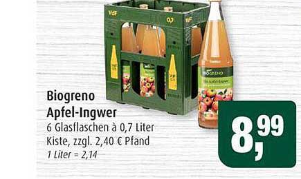 Biogreno Apfel-Ingwer