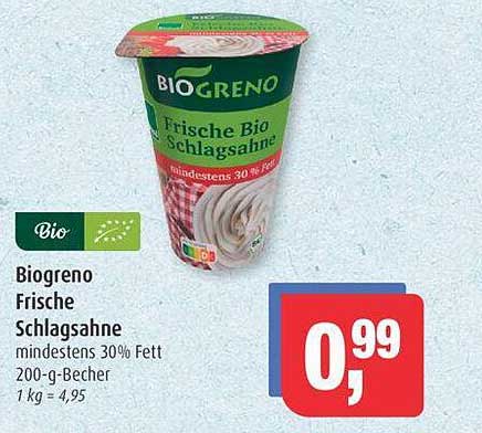 Biogreno Frische Schlagsahne