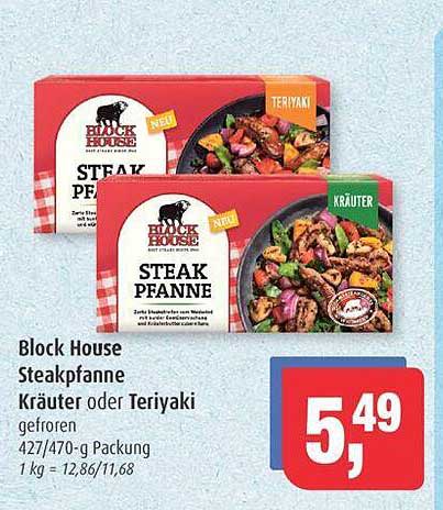 Block House Steakpfanne Kräuter oder Teriyaki