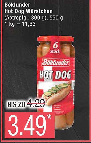 Böklunder Hot Dog Würstchen