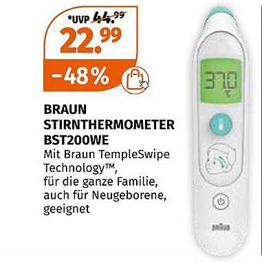 BRAUN STIRNTHEMOMETER BST200WE