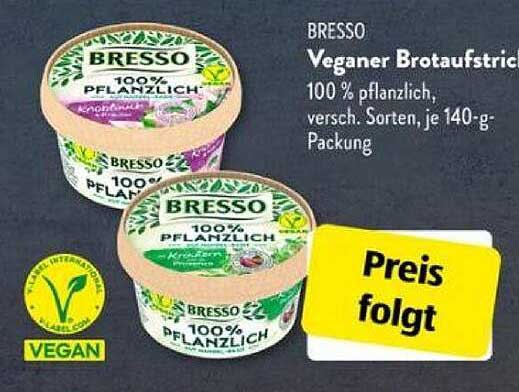 BRESSO Veganer Brotaufstrich