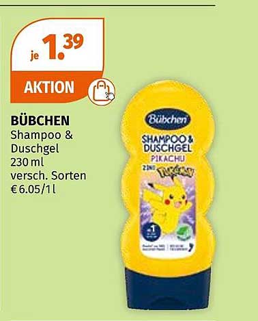 BÜBCHEN Shampoo & Duschgel Pikachu