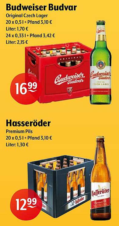 Budweiser Budvar  
Hasseröder