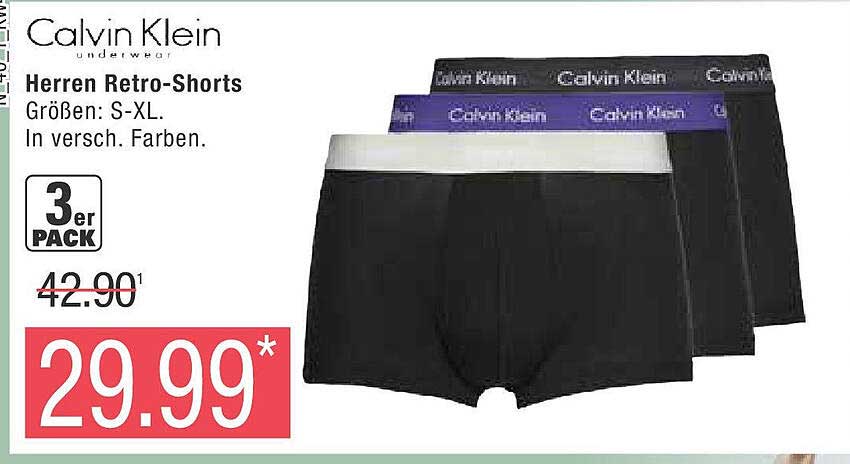 Calvin Klein Herren Retro-Shorts