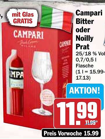 Campari Bitter oder Noilly Prat