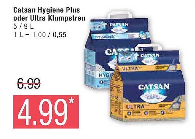 Catsan Hygiene Plus oder Ultra Klumpstreu